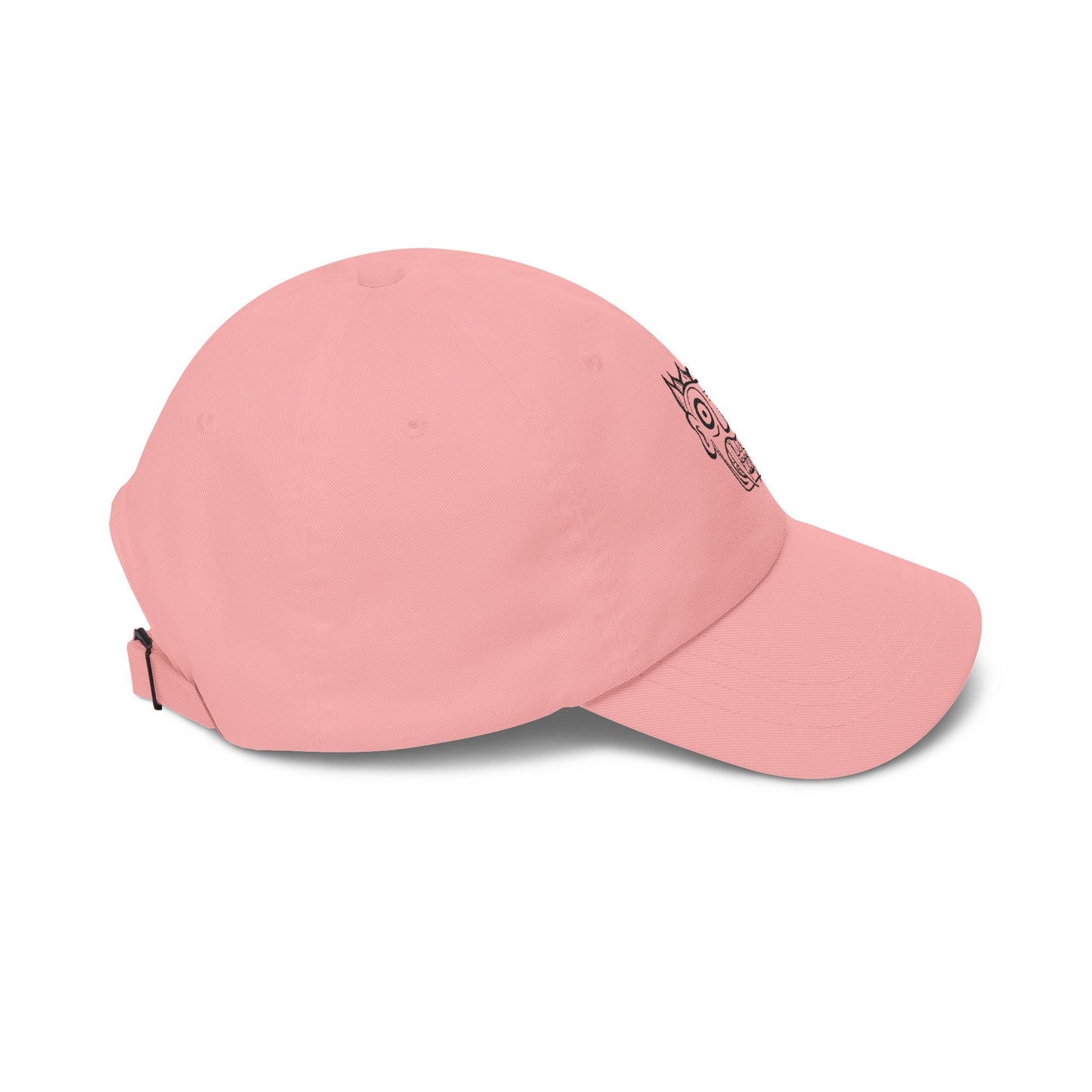 Dad Cap with Hand-Drawn MetalSnake Logo — Minimal Embroidered Baseball Hat