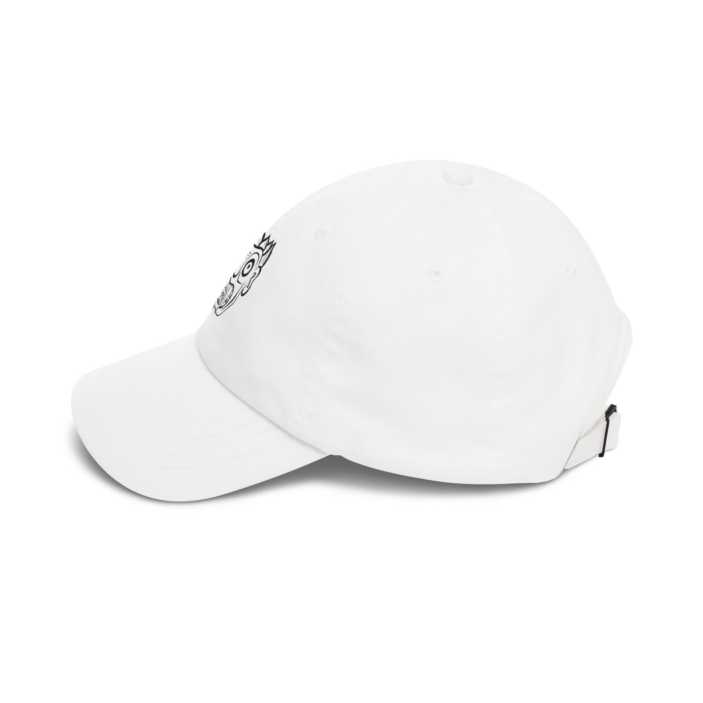 Dad Cap with Hand-Drawn MetalSnake Logo — Minimal Embroidered Baseball Hat