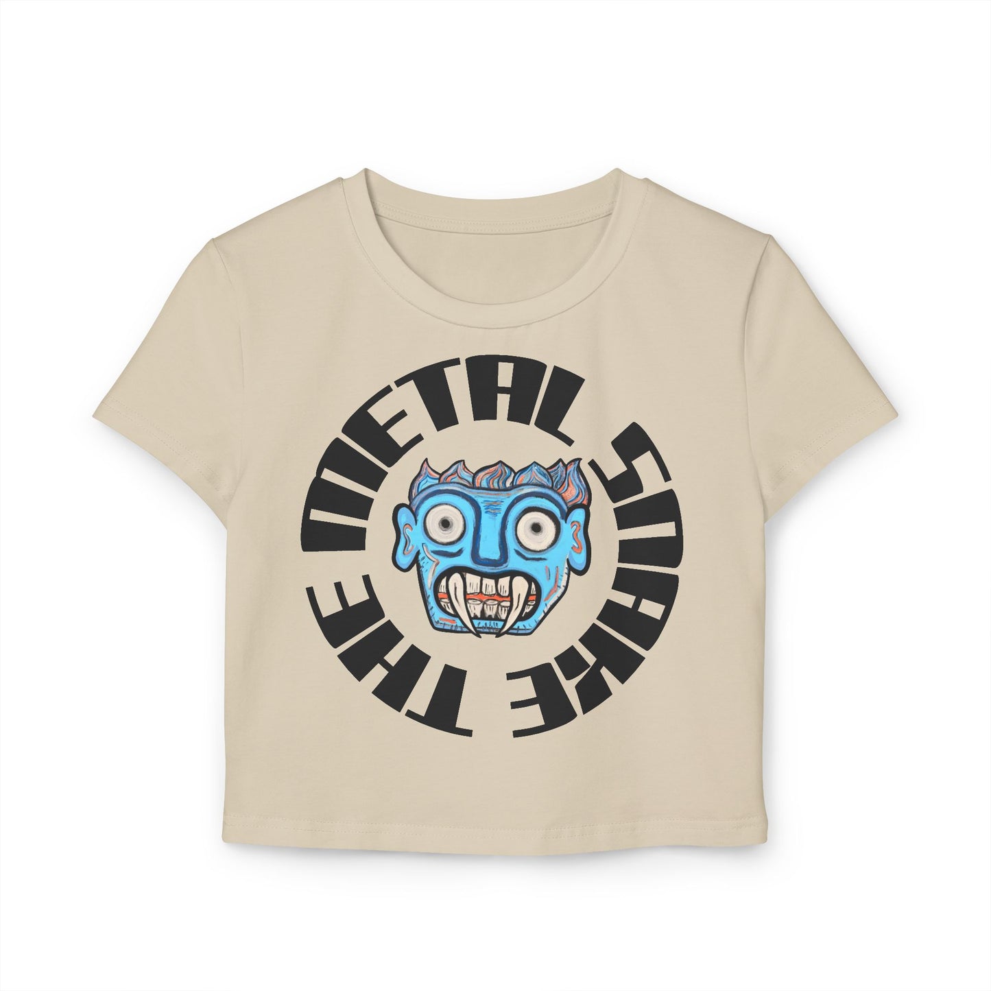 The Metal Snake Baby Tee — Logo Crop Top