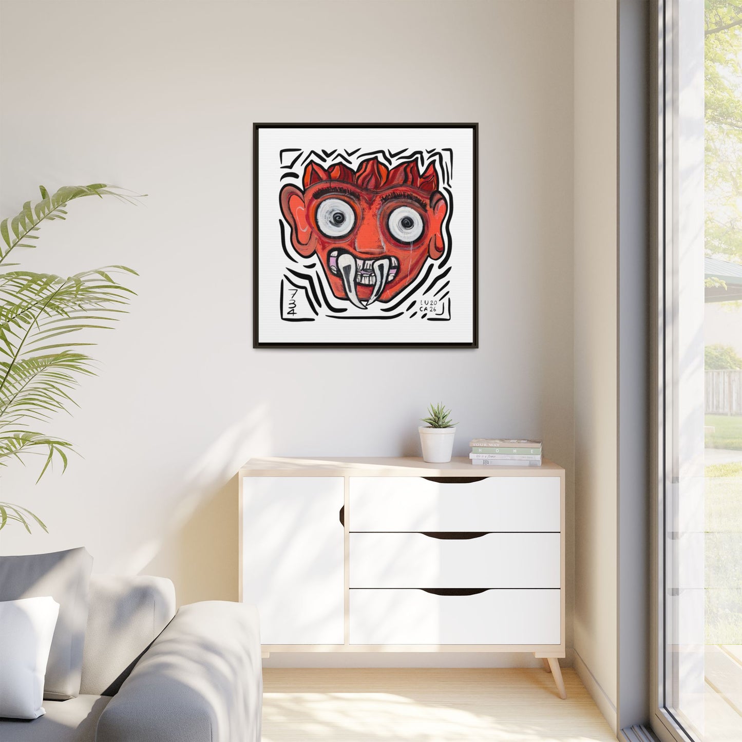 Framed Fire Guardian print