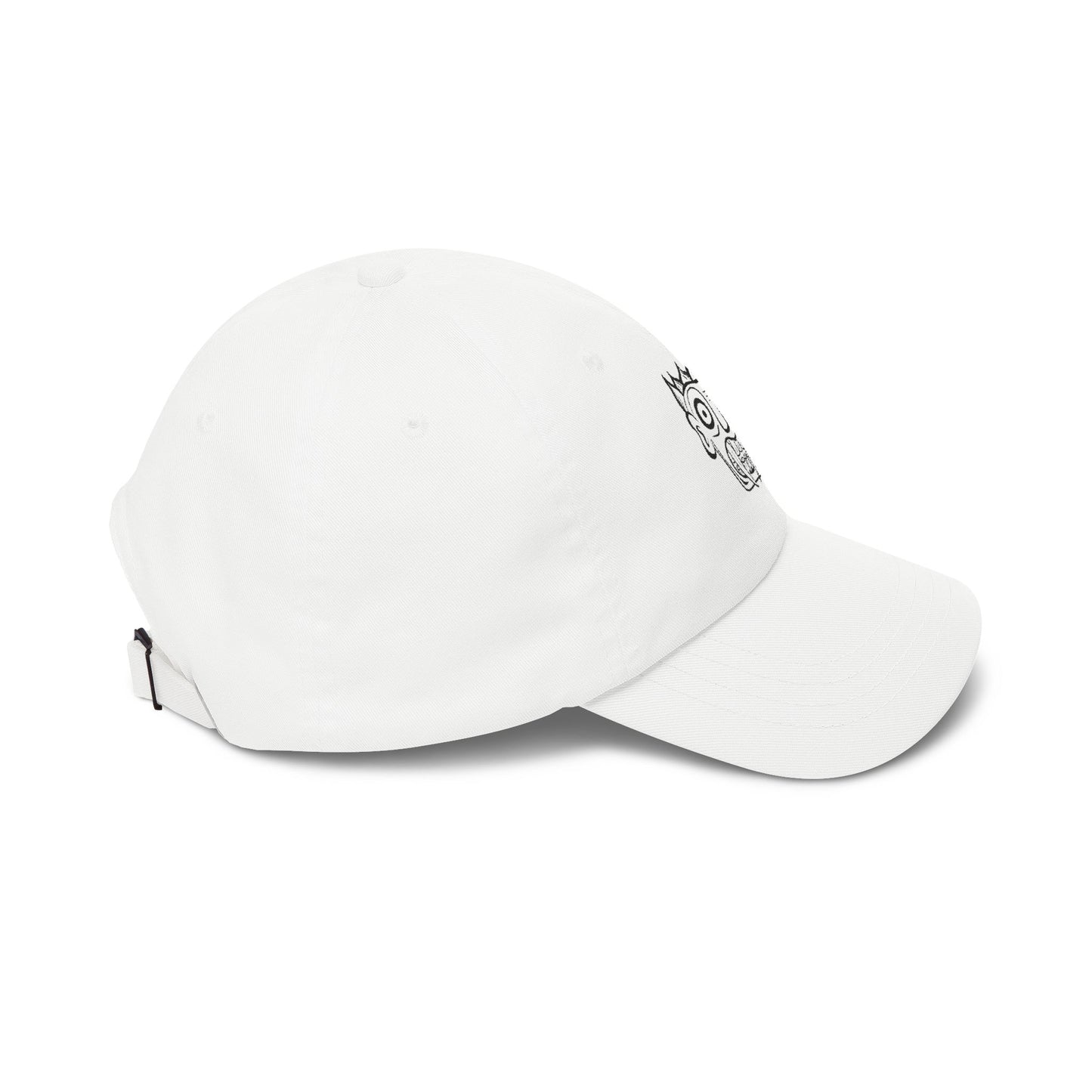 Dad Cap with Hand-Drawn MetalSnake Logo — Minimal Embroidered Baseball Hat