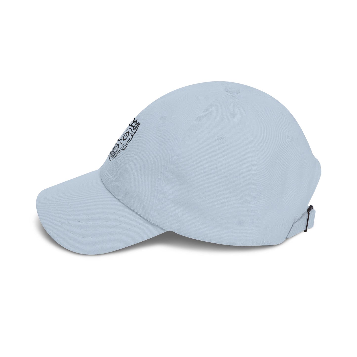 Dad Cap with Hand-Drawn MetalSnake Logo — Minimal Embroidered Baseball Hat