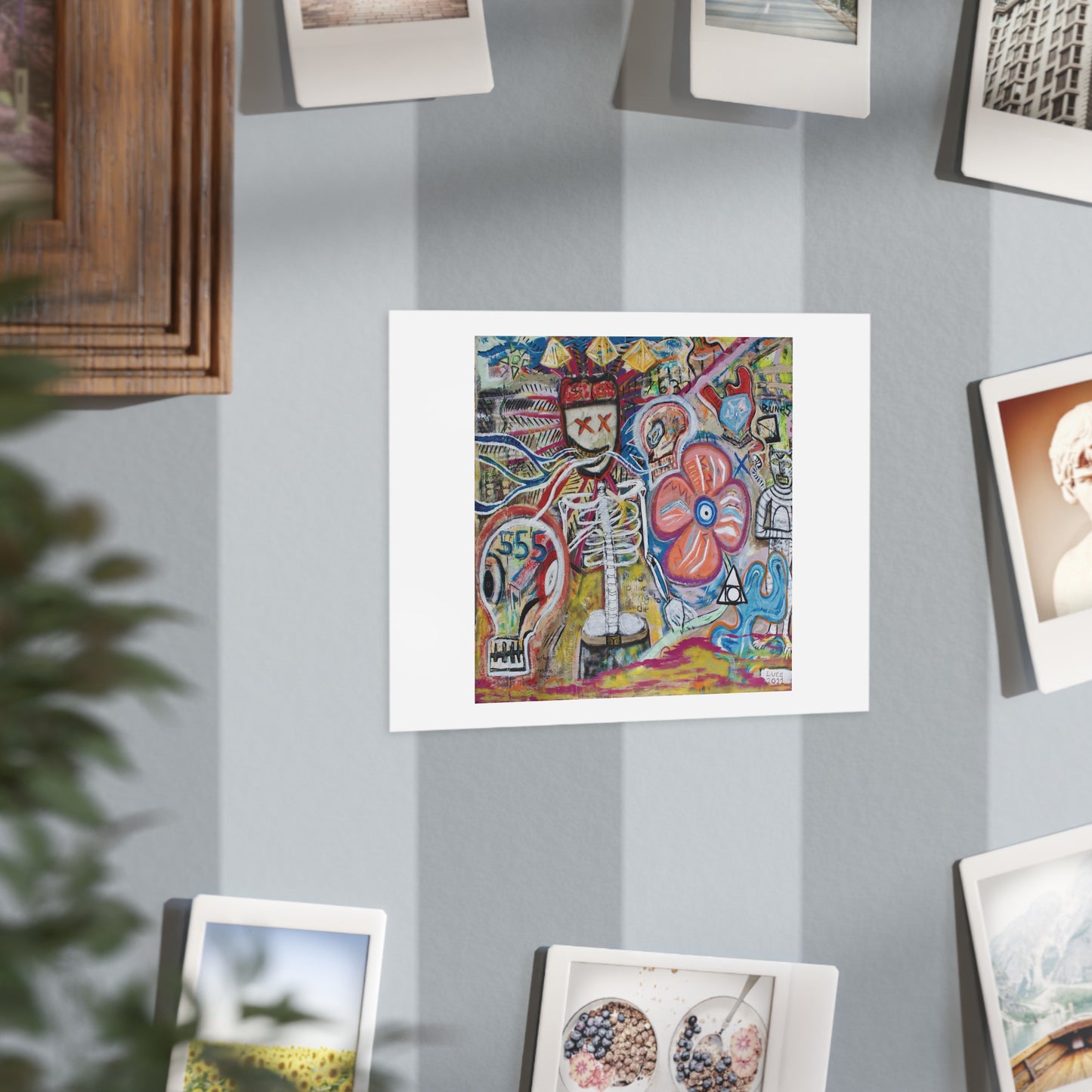 7632 The Metal Snakes Self Portrait Art Print