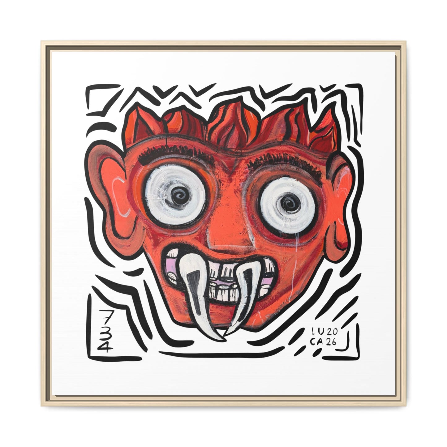 Framed Fire Guardian print