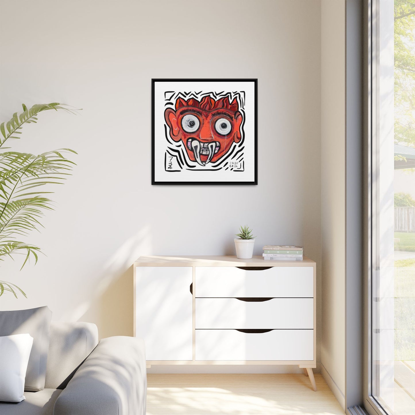 Framed Fire Guardian print