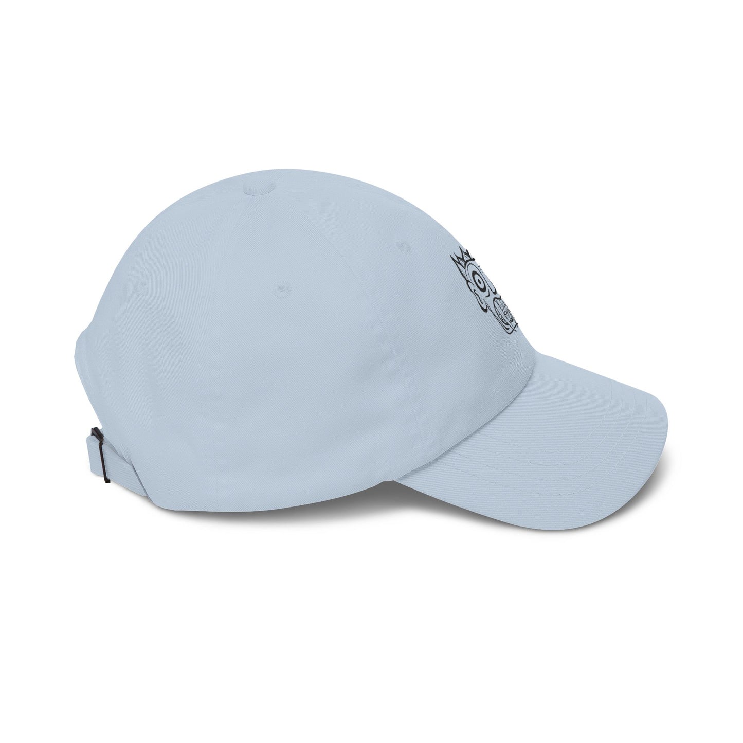 Dad Cap with Hand-Drawn MetalSnake Logo — Minimal Embroidered Baseball Hat
