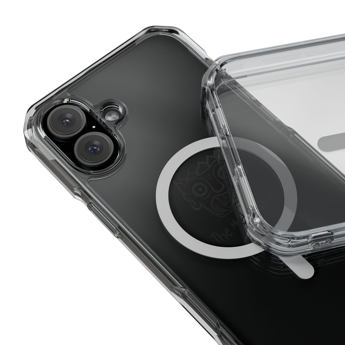MagSafe Clear Metal Snake Logo iPhone case