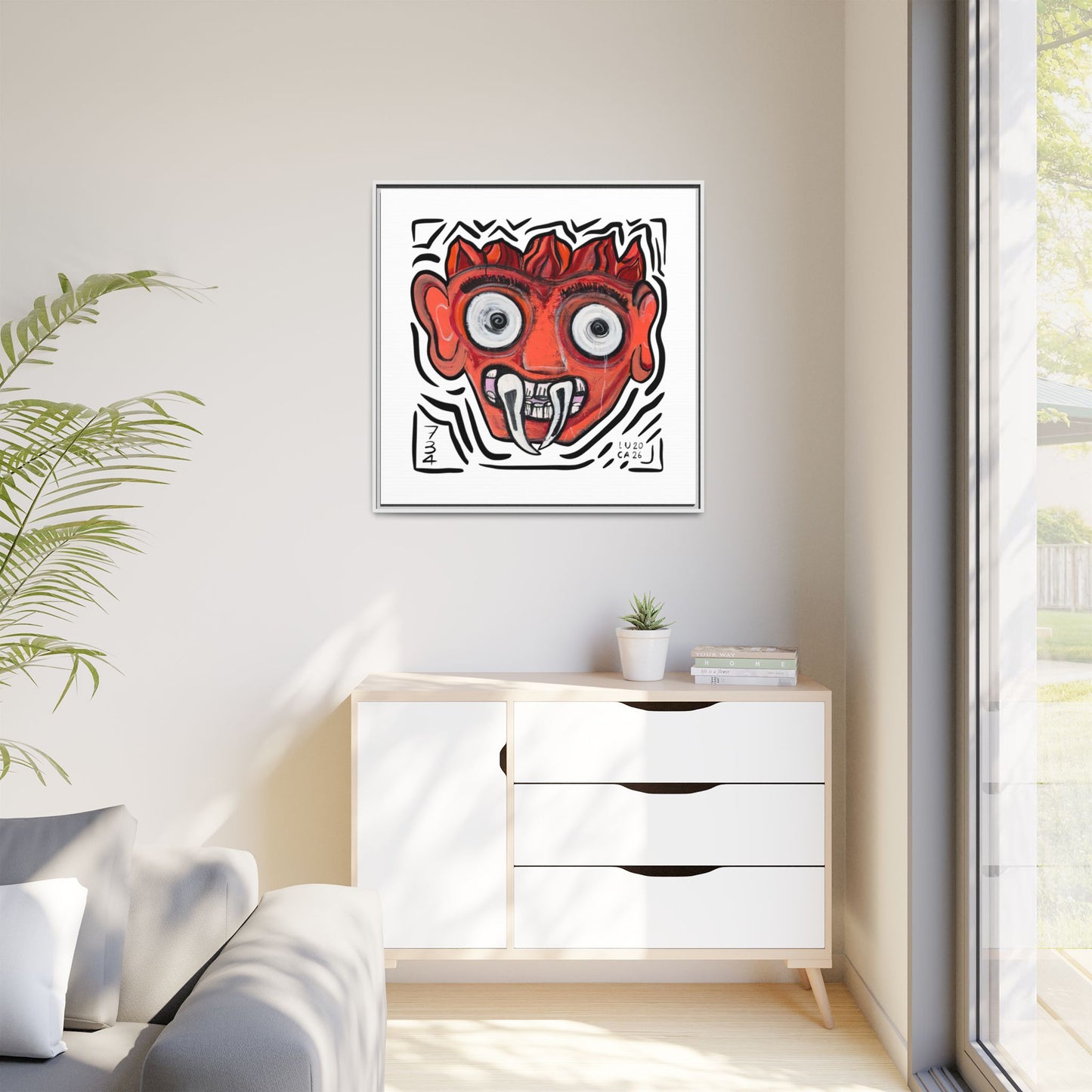 Framed Fire Guardian print