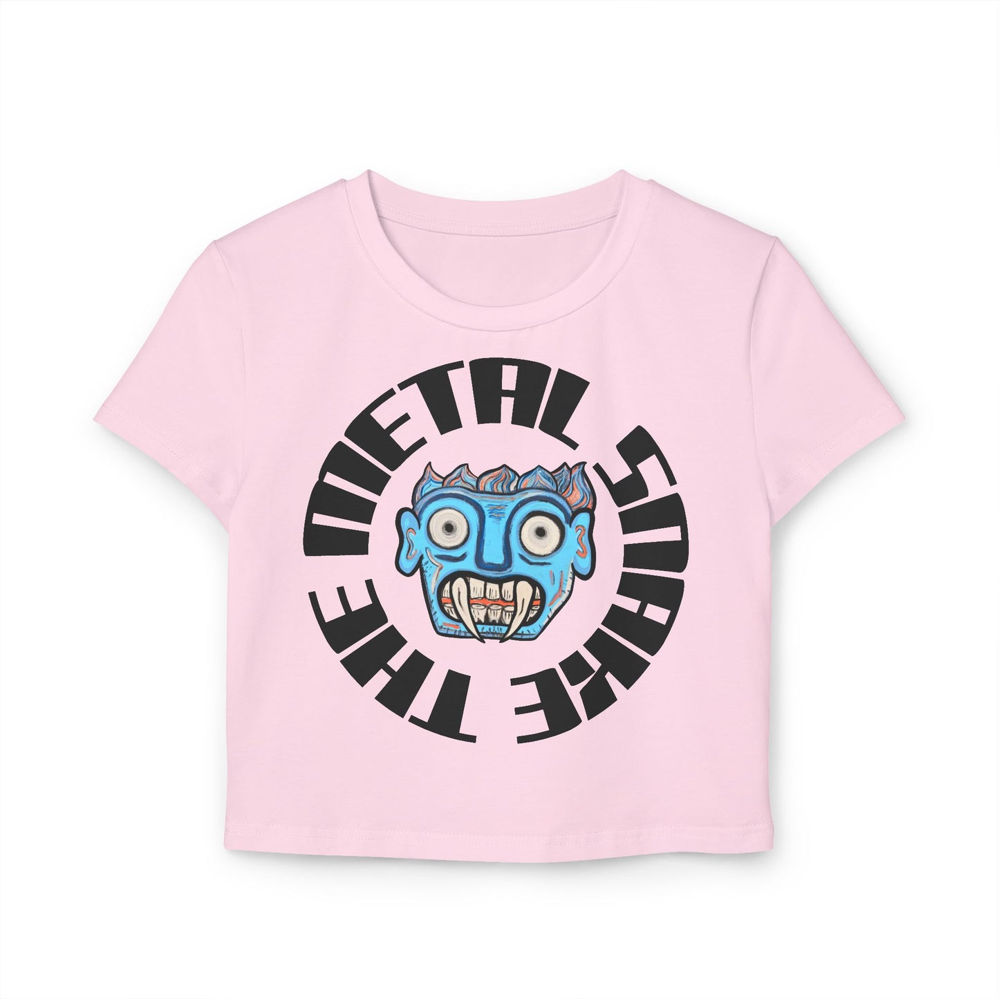 The Metal Snake Baby Tee — Logo Crop Top