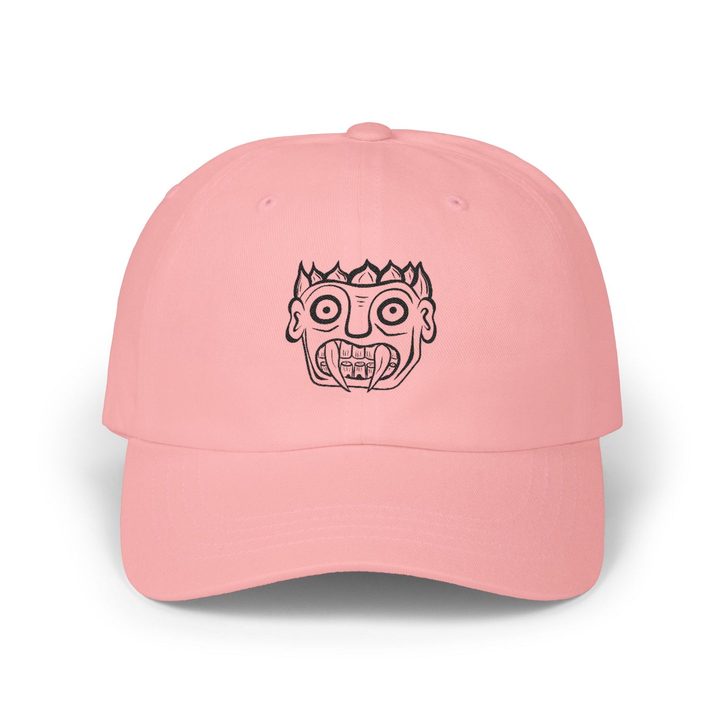 Dad Cap with Hand-Drawn MetalSnake Logo — Minimal Embroidered Baseball Hat