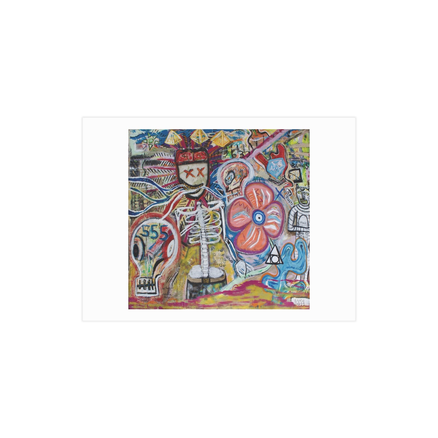 7632 The Metal Snakes Self Portrait Art Print